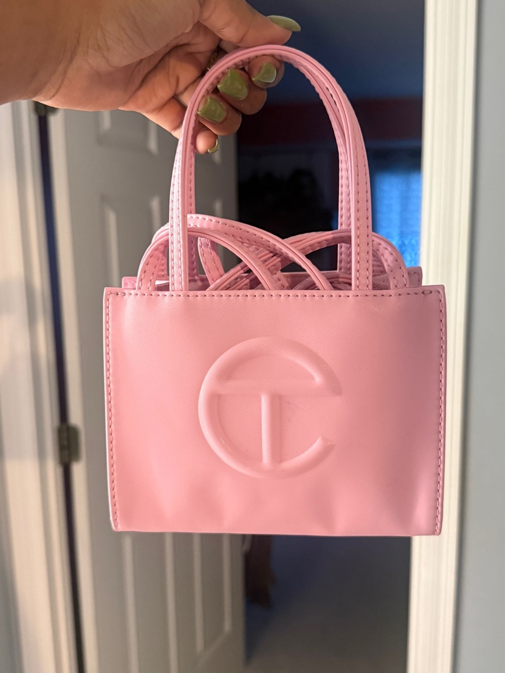 Telfar Pink Mini Shopping Tote